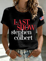Retro Last Show Print T-Shirt