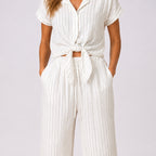 [2026.COUTURE] Coordinato Gessato, Pantaloni E Camicia