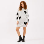 [2026.COUTURE] Vestito Love, In Maglia Con Cuori