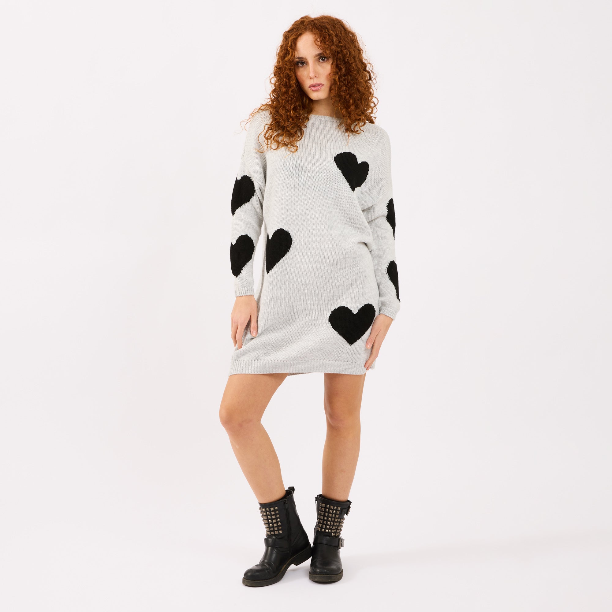 [2026.COUTURE] Vestito Love, In Maglia Con Cuori