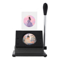 1.46" /37mm Button Paper Cutter, 1.9"/48.5mm Cutting Hole Dia. Round Punch Die Cutter, Professional Badge & Medal Cutting Machine, Manual Circle Cutter for Paper, Cardboard & Thin Leather