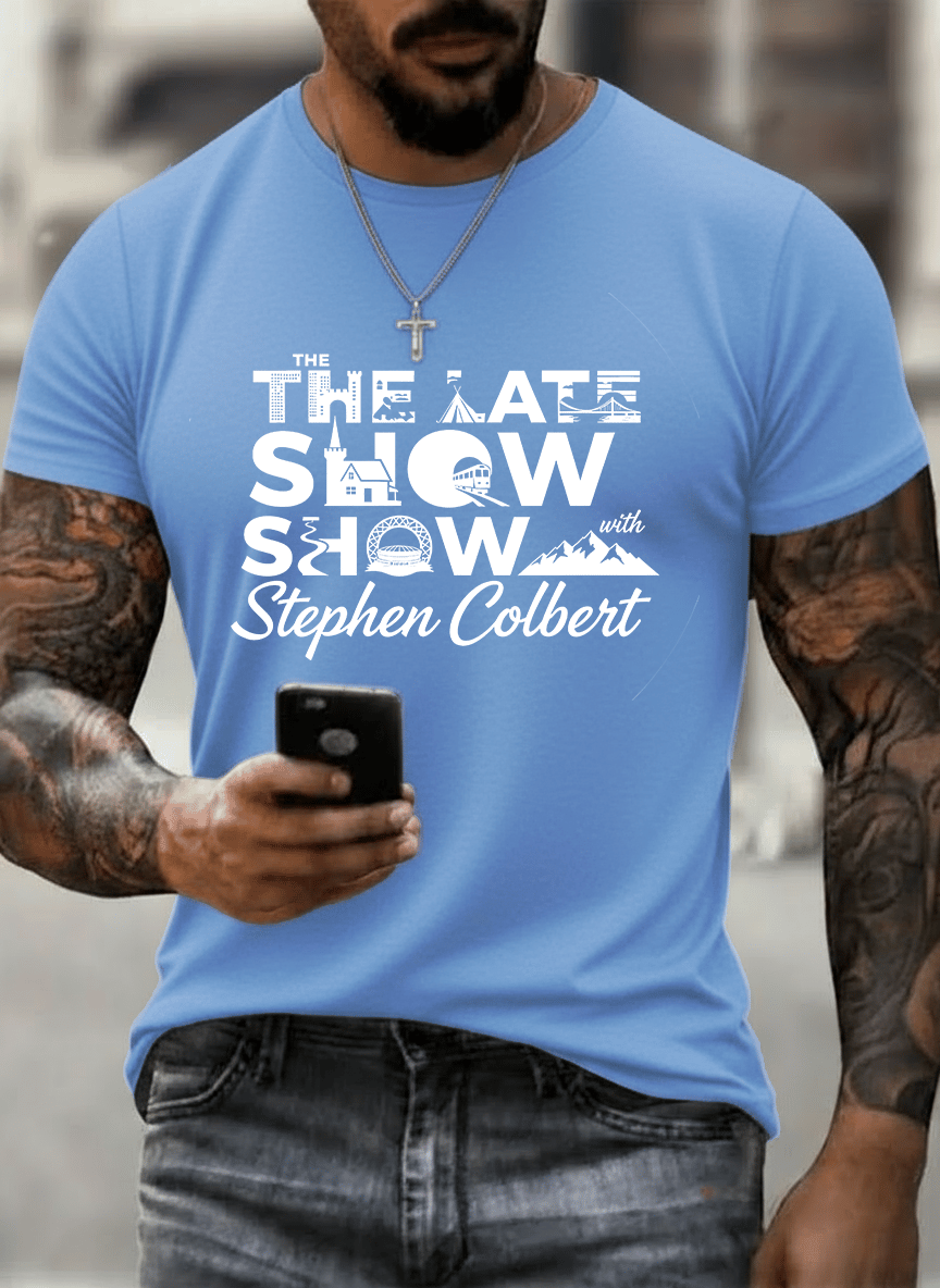 T-shirt stampata da uomo "Retro Last Show"