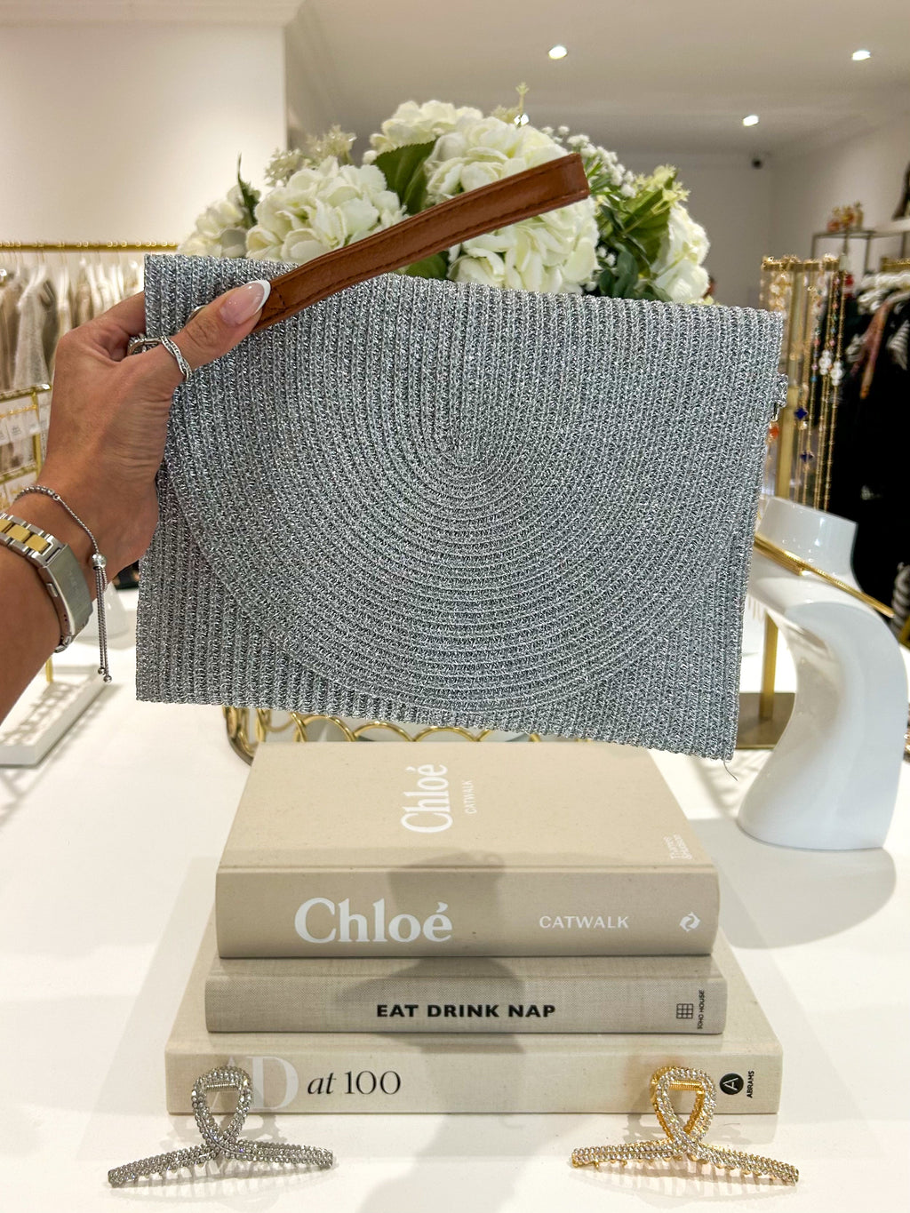 Pochette tressée (4 coloris)