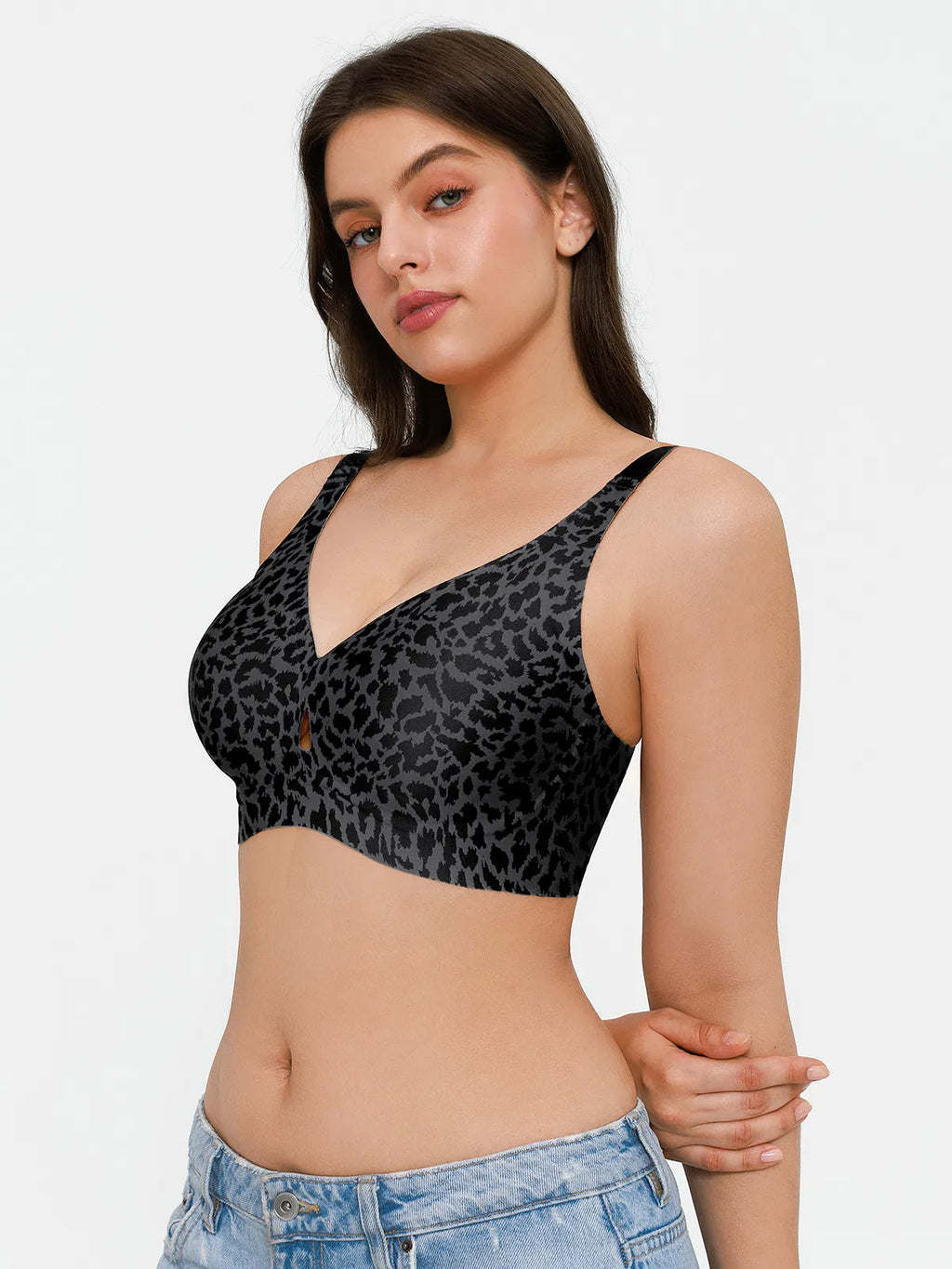 Soutien-gorge sans coutures avec support en gel et maintien des contours