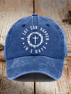 🔥Buy 3 Get 15% Off🔥🔥Hot Sale Picks 🔥Unisex A Lot Can Happen In 3 Days Print Baseball Cap