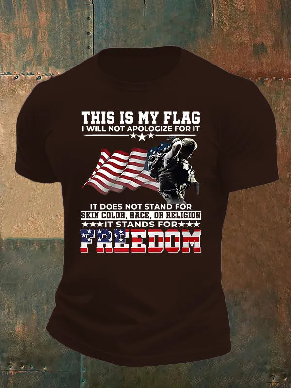 T-Shirt Uomo Stampa "QUESTA È LA MIA BANDIERA"