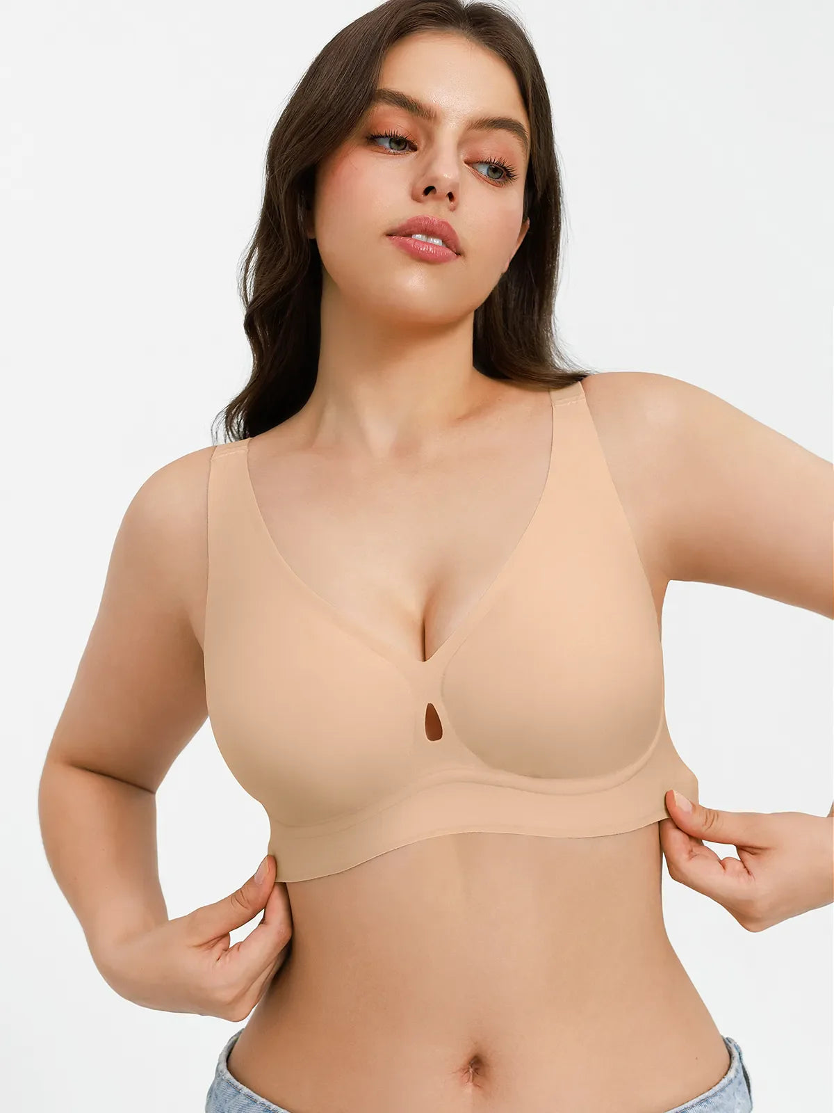 Soutien-gorge sans coutures avec support en gel et maintien des contours