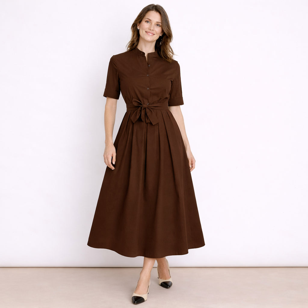 [2026.COUTURE] Jolie, Vestito Chemisier Con Cintura