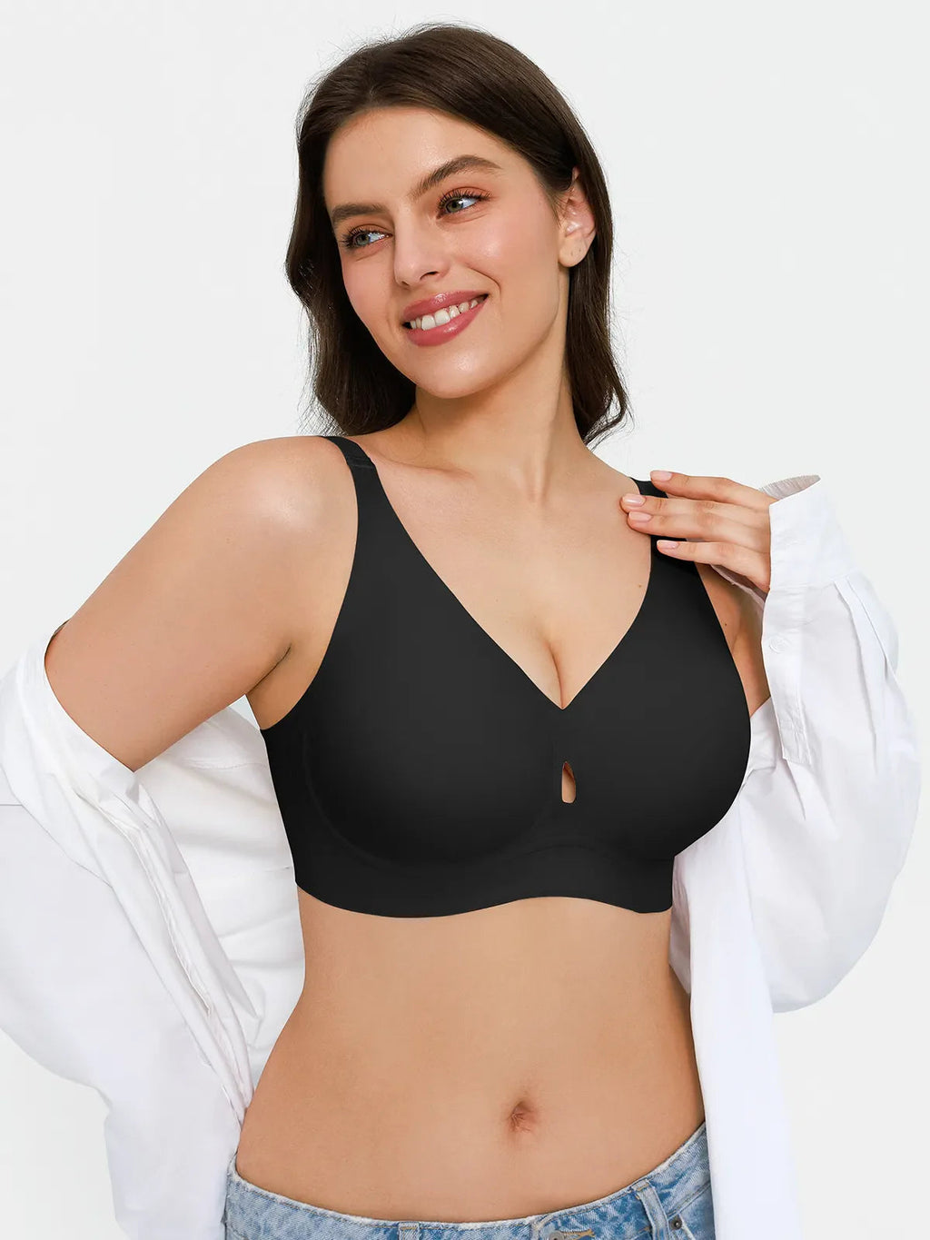 Soutien-gorge sans coutures avec support en gel et maintien des contours