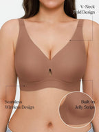 Soutien-gorge sans coutures avec support en gel et maintien des contours