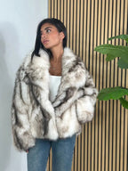 Giacca in finta pelliccia tinta unita da donna, cappotto casual a maniche lunghe con colletto per autunno e inverno, abbigliamento da donna per tutti i giorni, top carini