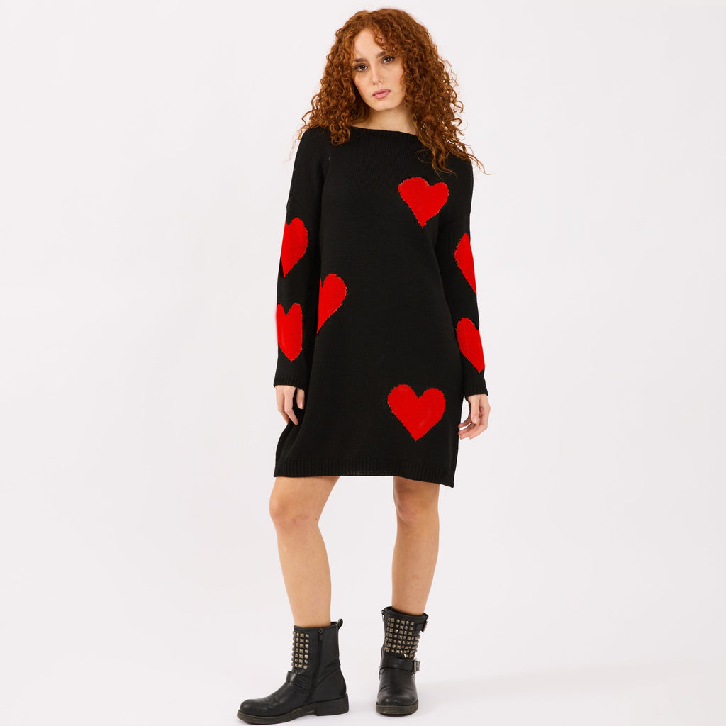 [2026.COUTURE] Vestito Love, In Maglia Con Cuori