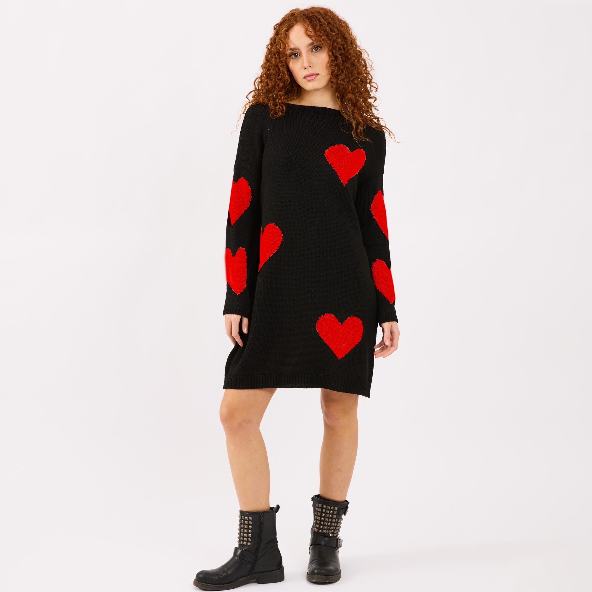 [2026.COUTURE] Vestito Love, In Maglia Con Cuori