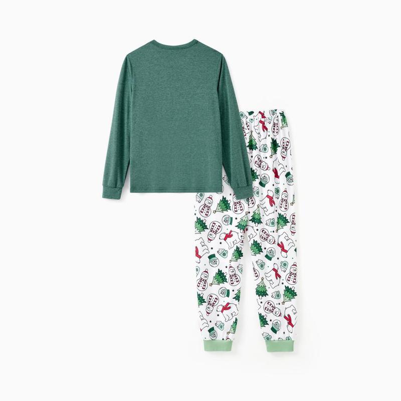 Pigiama Natalizio Morbido ed Elastico Coordinato per Famiglia Set a Maniche Lunghe Pigiama Fantasia MAMA&DADA per Donne Uomini Coppie Adulti Bambini, Pigiama Carino, Pigiama Comodo, Resistente alle Fiamme, autumntok, wintertok, BFCM Early Bird