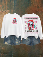 Women's  Retro Funny Proud Member Of Club We Do Not Care Menopause Perimenopause Print   Sweatshirt