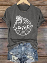 Retro Funny Proud Member Of WDNC Club We Do Not Care Menopause Perimenopause Print T-Shirt