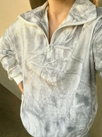 Sweat-shirt décontracté à manches longues et imprimé léopard, avec fermeture éclair à l'avant, Vêtements d'automne