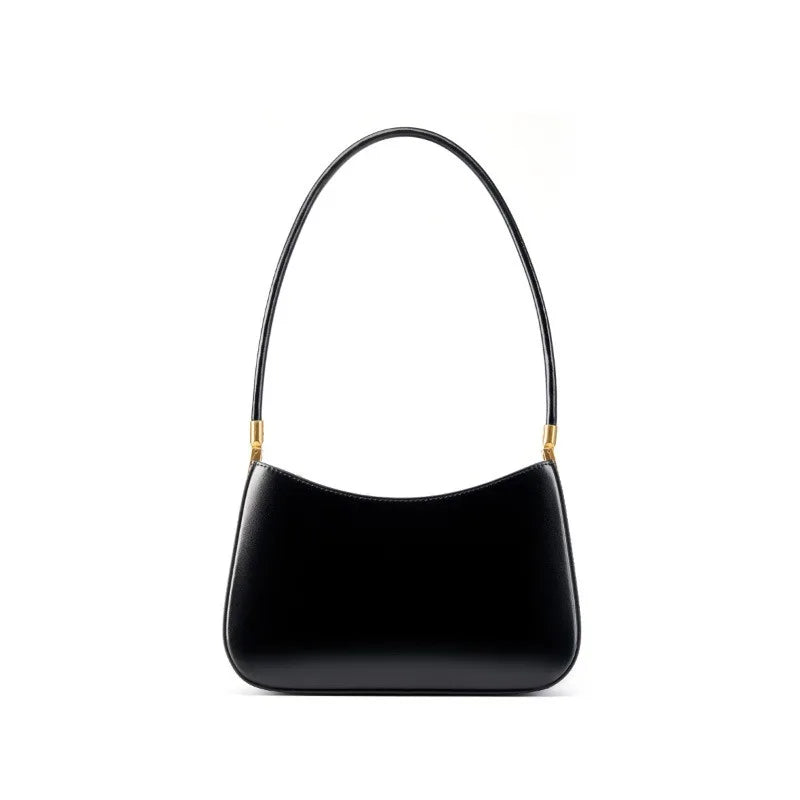 Sac à Main d'Épaule Français en Cuir Rouge