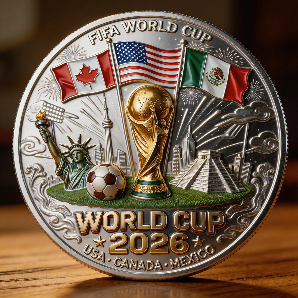 ⚽ Moneta commemorativa della Coppa del Mondo 2026