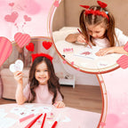 17 Timbri in gomma di legno per San Valentino e tamponi di inchiostro artigianale Tamponi per timbri per carte fai da te per scrapbooking Progetto artistico per bambini Carta Legno Tessuto Timbri per l'Avvento e le festività