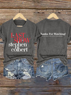 🔥Acquista 3 e ottieni il 15% di sconto🔥T-Shirt Retro Stampa Albero Ultimo Spettacolo