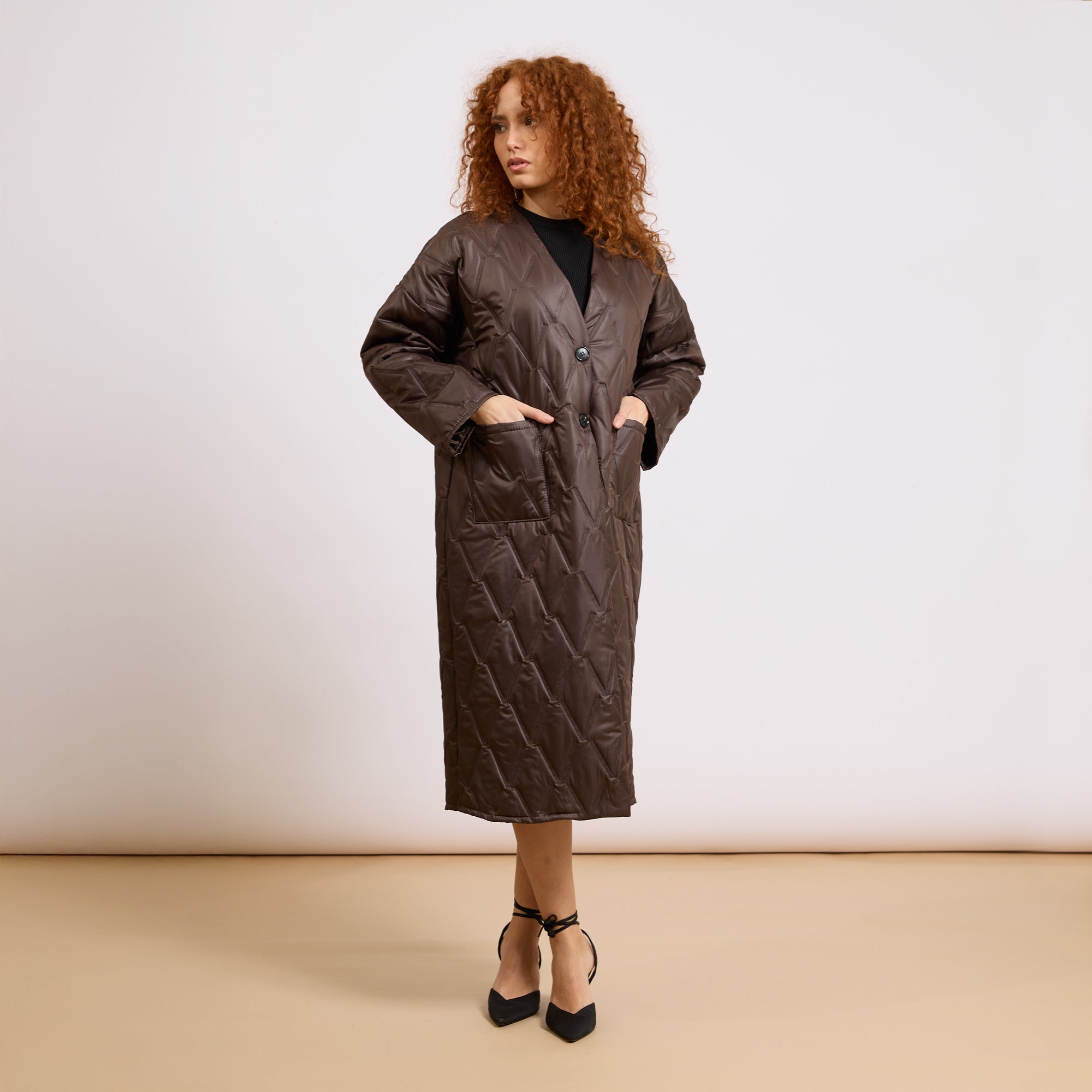 [2026.COUTURE] Piumino Lungo Trapuntato