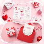 17 Timbri in gomma di legno per San Valentino e tamponi di inchiostro artigianale Tamponi per timbri per carte fai da te per scrapbooking Progetto artistico per bambini Carta Legno Tessuto Timbri per l'Avvento e le festività