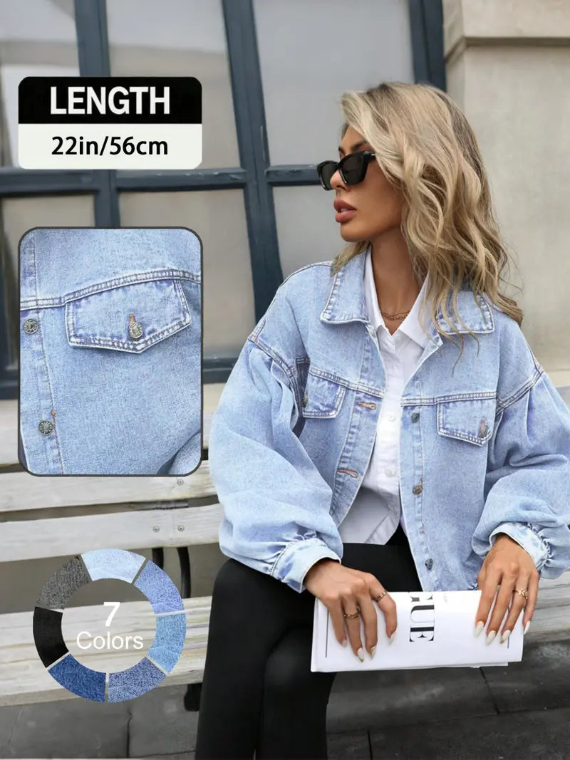 Veste en jean femme déchirée