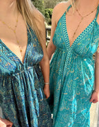 Robe longue bohème chic pour femme