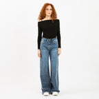 [2026.NOHO] Jeans Palazzo Con Brillantini
