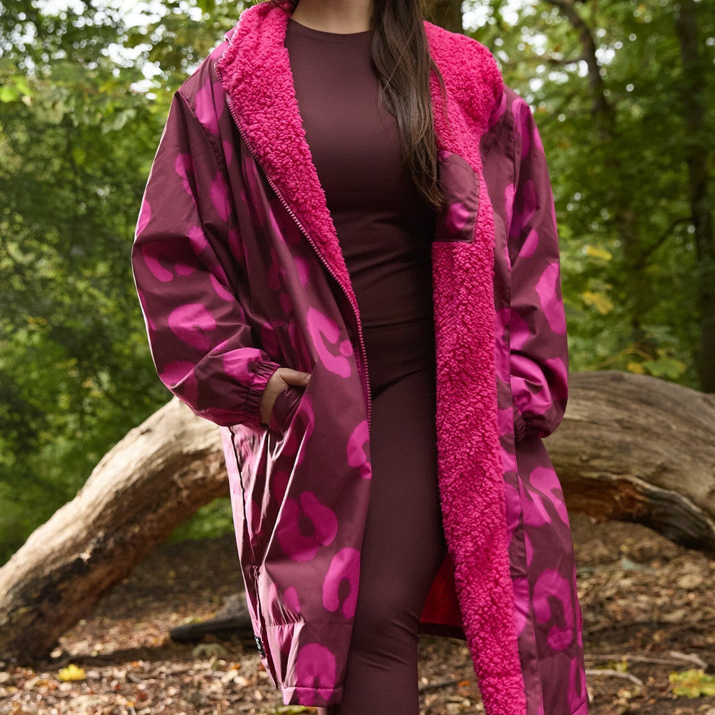 Peignoir de Séchage Imperméable Coupe-Vent, Robe de Changement Doublée Polaire Sherpa Douce, Manteau Veste à Capuche Surdimensionné à Manches Longues pour Enfants, Adultes, Hommes, Femmes, Surf, Plage, Natation, Restez au Sec