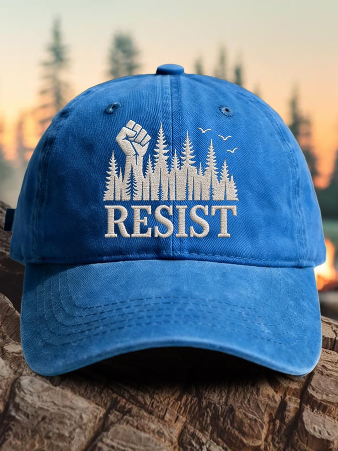 Cappellino da baseball con stampa "Retro Resist Save The Forest Service"