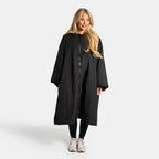 Peignoir de Séchage Imperméable Coupe-Vent, Robe de Changement Doublée Polaire Sherpa Douce, Manteau Veste à Capuche Surdimensionné à Manches Longues pour Enfants, Adultes, Hommes, Femmes, Surf, Plage, Natation, Restez au Sec