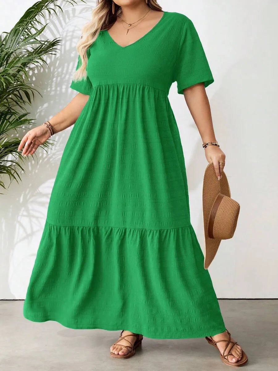 Robe d'été bohème grande taille pour femme