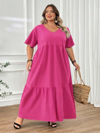 Robe d'été bohème grande taille pour femme