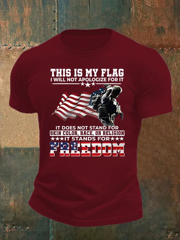 T-Shirt Uomo Stampa "QUESTA È LA MIA BANDIERA"