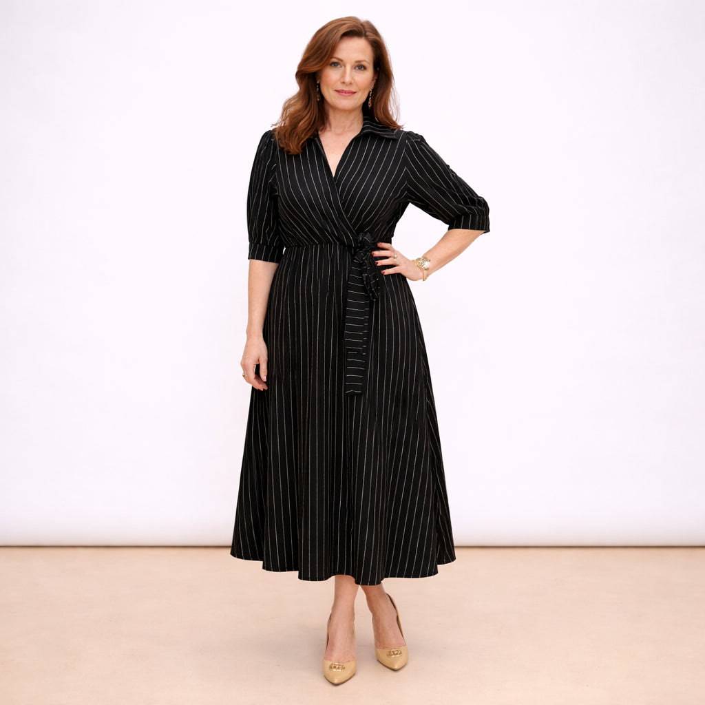 [2026.COUTURE] Sabry, Abito Chemisier Misto Lino