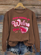 Women's Retro Funny Proud Member Of Club We Do Not Care Menopause Perimenopause Print  Sweatshirt