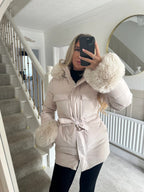 Cappotto in pelliccia sintetica