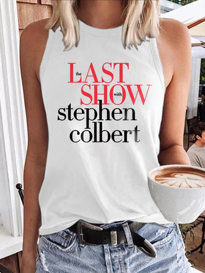 🔥Acquista 3 e ottieni il 15% di sconto🔥Canotta con stampa Retro Last Show