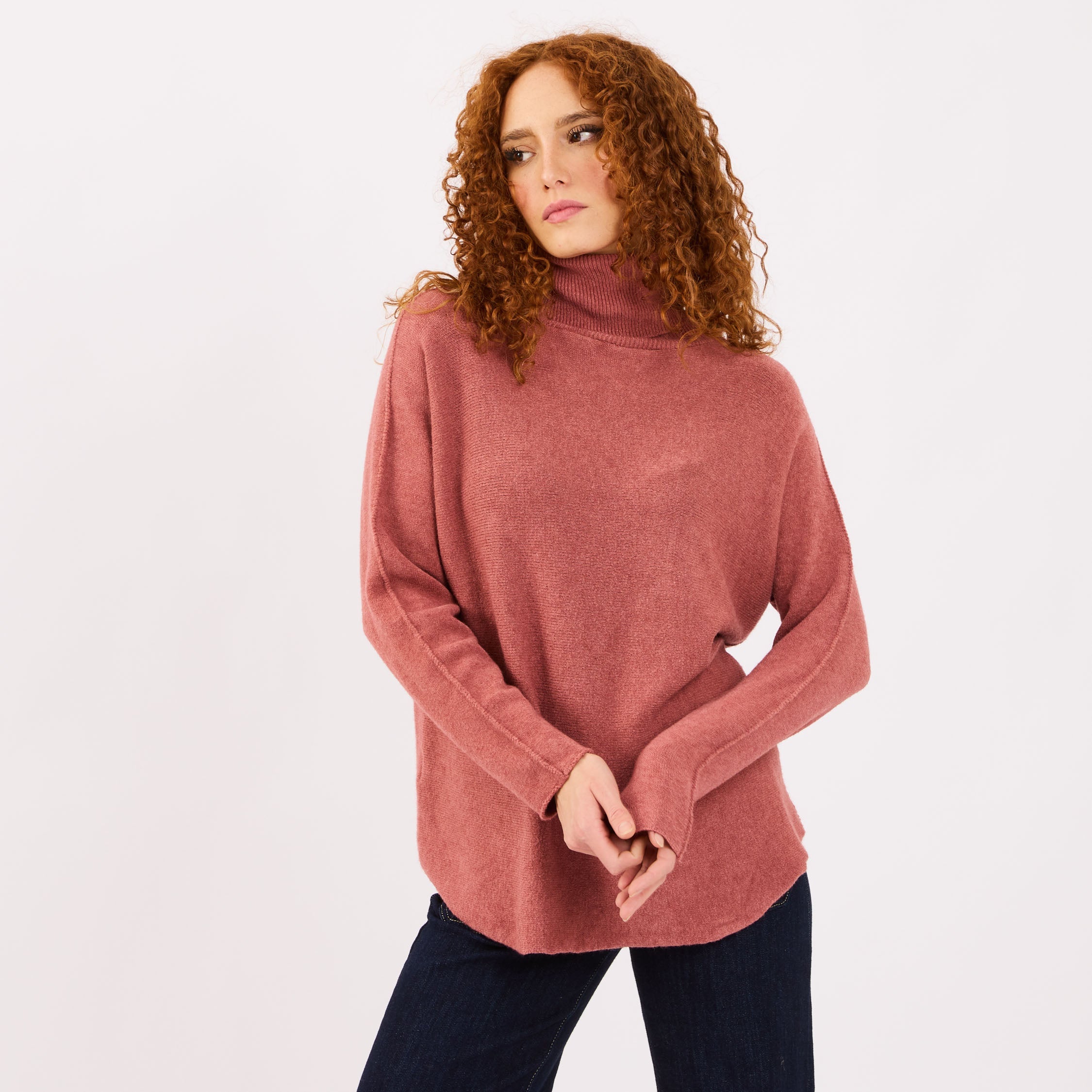 [2026] Charlie Max, Maglia Lunga Con Collo Alto Curvy