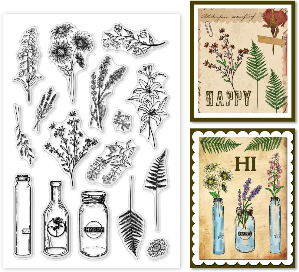 1 Sheet Clear Stamp, 26 Uppercase and Lowercase English Letters Transparent Rubber Stamps Reusable Silicone Clear Stamp Seals for Card Making DIY Craft