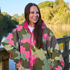 Peignoir de Séchage Imperméable Coupe-Vent, Robe de Changement Doublée Polaire Sherpa Douce, Manteau Veste à Capuche Surdimensionné à Manches Longues pour Enfants, Adultes, Hommes, Femmes, Surf, Plage, Natation, Restez au Sec