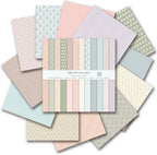 12x12 Boho Scrapbook Paper, 24 Sheets/24 Designs Double Sided Patterned Paper Colorful Decorative Craft Journal Scrapbooking Supplies for Photo Album Decor