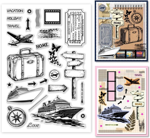 1 Sheet Clear Stamp, 26 Uppercase and Lowercase English Letters Transparent Rubber Stamps Reusable Silicone Clear Stamp Seals for Card Making DIY Craft