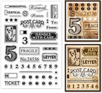 1 Sheet Clear Stamp, 26 Uppercase and Lowercase English Letters Transparent Rubber Stamps Reusable Silicone Clear Stamp Seals for Card Making DIY Craft