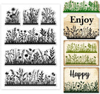 1 Sheet Clear Stamp, 26 Uppercase and Lowercase English Letters Transparent Rubber Stamps Reusable Silicone Clear Stamp Seals for Card Making DIY Craft