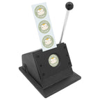 1.46" /37mm Button Paper Cutter, 1.9"/48.5mm Cutting Hole Dia. Round Punch Die Cutter, Professional Badge & Medal Cutting Machine, Manual Circle Cutter for Paper, Cardboard & Thin Leather