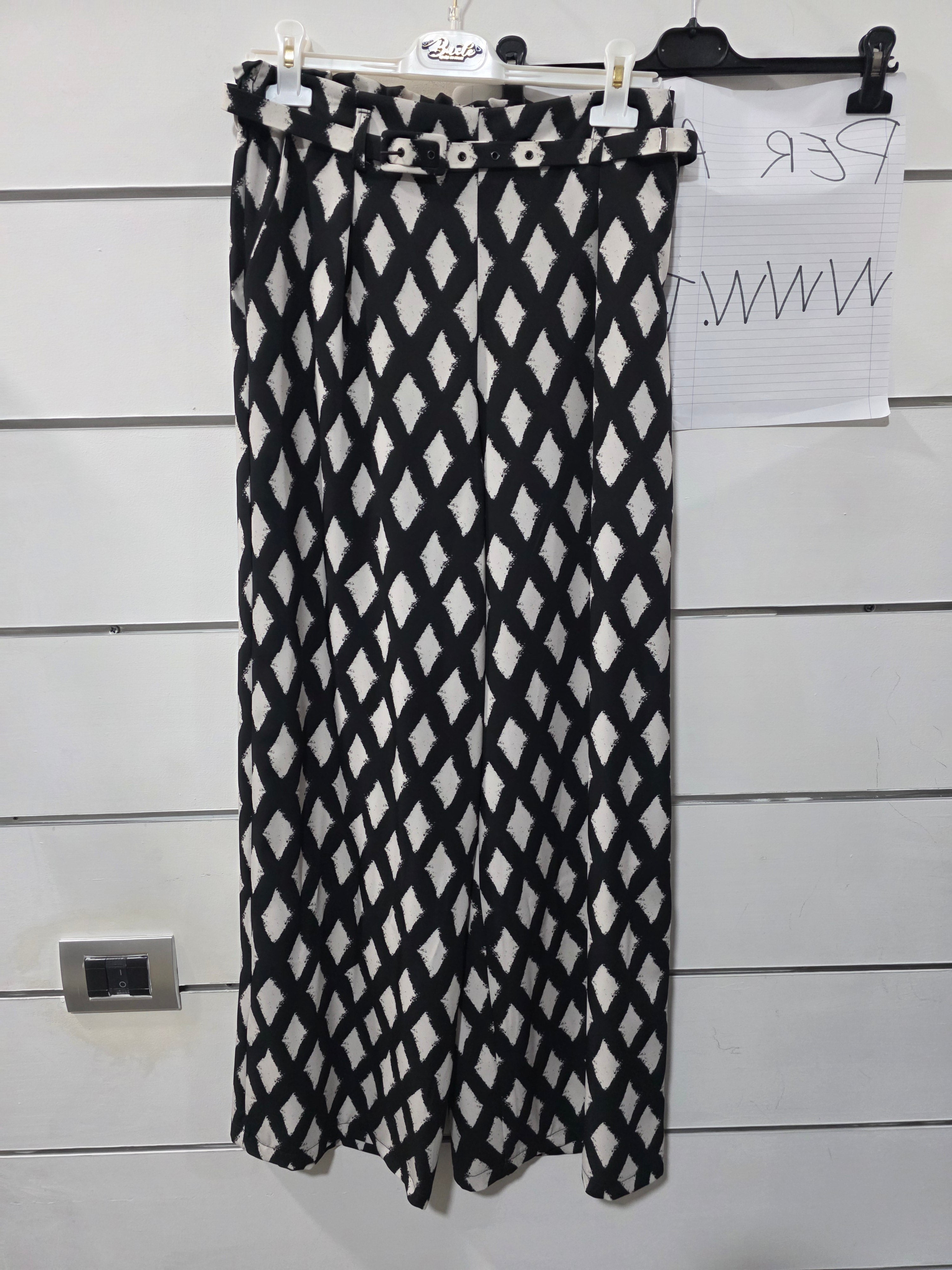 PANTALONE PALAZZO ROMBO