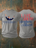 🔥Buy 3 Get 15% Off🔥Men's Retro Last Show 05.21.2026 The Night The Laughter Died After The Episode Ended. Hopefully People Laughed During The Show Print T-Shirt
